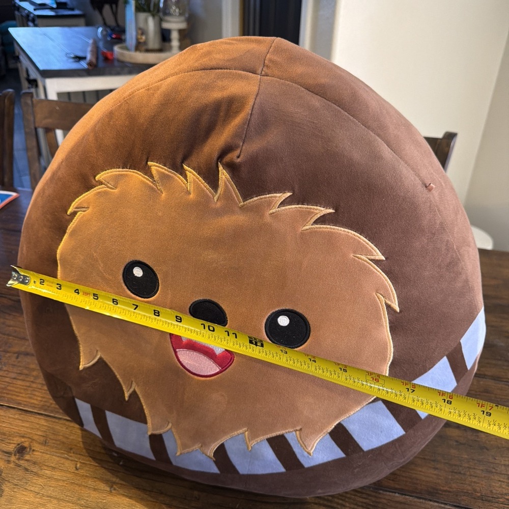 Chewbacca Squishmallow 20" Star Wars Plush Kellytoy - Picture 4 of 12